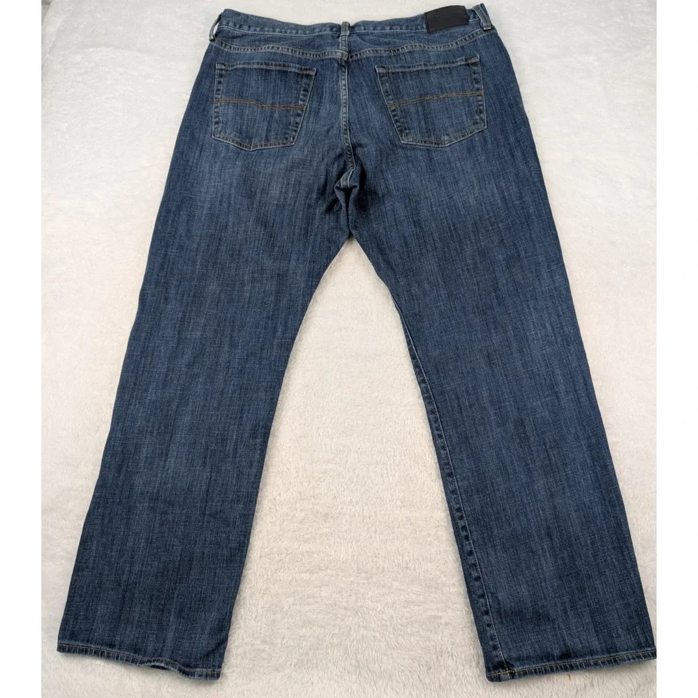 Lucky Brand 181 Relaxed Straight Jeans Men's 40x32(39x31.5) Blue Med Wash Denim